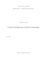 prikaz prve stranice dokumenta Umjetna inteligencija i asistivna tehnologija