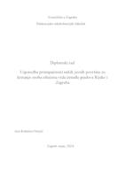 prikaz prve stranice dokumenta Usporedba pristupačnosti nekih javnih površina za kretanje osoba oštećena vida između gradova Rijeke i Zagreba